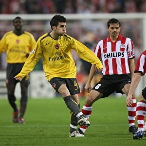 Cesc Fabregas (Arsenal) Jasco Culina and Phillip Cocu (PSV)
