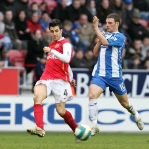 Cesc Fabregas (Arsenal) Jason Koumas (Wigan) Cesc Fabregas (Arsenal) Jason Koumas (Wigan)