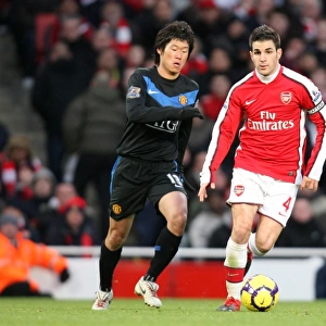 Cesc Fabregas (Arsenal) Ji-Sung Park (Man Utd). Arsenal 1: 3 Manchester United