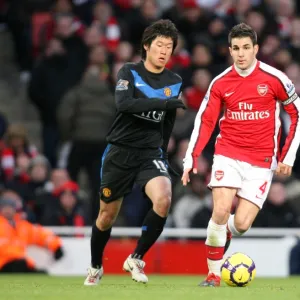 Cesc Fabregas (Arsenal) Ji-Sung Park (Man Utd). Arsenal 1: 3 Manchester United