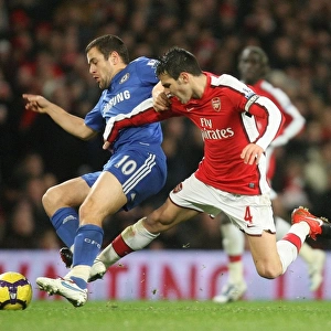 Cesc Fabregas (Arsenal) Joe Cole (Chelsea). Arsenal 0: 3 Chelsea, Barclays Premier League
