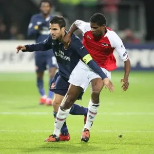 Cesc Fabregas (Arsenal) Kew Jaliens (AZ Alkmaar) Cesc Fabregas (Arsenal) Kew Jaliens (AZ Alkmaar)