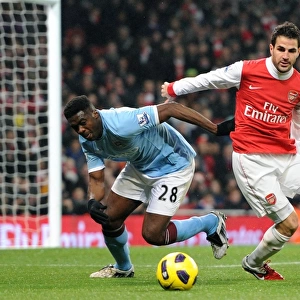 Cesc Fabregas (Arsenal) Kolo Toure (Man City). Arsenal 0: 0 Manchester City