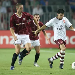 César Fabregas, de l'arsenal et Libor Došek du Sparta Praga César Fabregas, de l'arsenal et Libor Došek du Sparta Praga