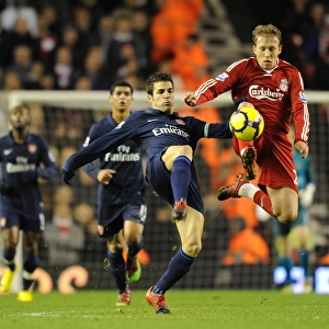 Cesc Fabregas (Arsenal) Lucas (Liverpool). Liverpool 1: 2 Arsenal, Barclays Premier League