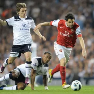 Cesc Fabregas (Arsenal) Luka Modric and Tom Huddlestone (Tottenham). Tottenham Hotspur 3