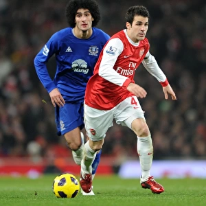 Cesc Fabregas (Arsenal) Marouane Fellaini (Everton). Arsenal 2: 1 Everton