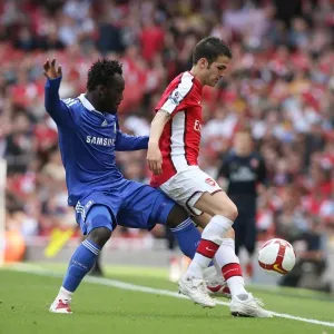 Cesc Fabregas (Arsenal) and Michael Essien (Chelsea) Print Cesc Fabregas (Arsenal) and Michael Essien (Chelsea) Print