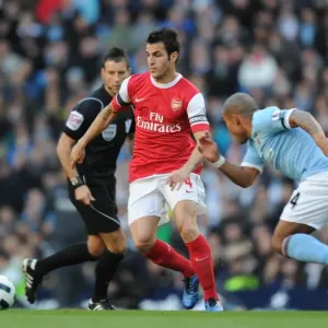Cesc Fabregas (Arsenal) Nigel De Jong (Man City). Manchester City 0: 3 Arsenal Cesc Fabregas (Arsenal) Nigel De Jong (Man City). Manchester City 0: 3 Arsenal