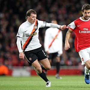 Cesc Fabregas (Arsenal) Olexiy Gai (Shaktar). Arsenal 5: 1 Shaktar Donetsk