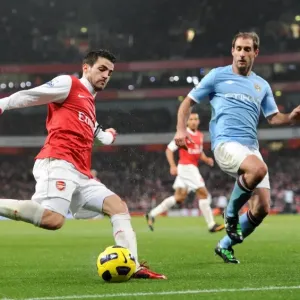 Cesc Fabregas (Arsenal) Pablo Zabaleta (Man City). Arsenal 0: 0 Manchester City