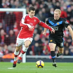 Cesc Fabregas (Arsenal) Paul Scholes (Man United). Arsenal 1: 3 Manchester United Cesc Fabregas (Arsenal) Paul Scholes (Man United). Arsenal 1: 3 Manchester United