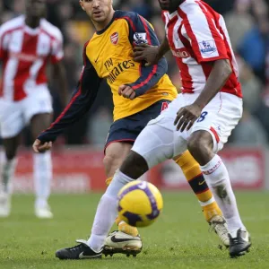 Cesc Fabregas (Arsenal) Salif Diao (Stoke)