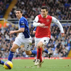 Cesc Fabregas (Arsenal) Stephen Kelly and Fabrice Muamba (Birmingham City) Cesc Fabregas (Arsenal) Stephen Kelly and Fabrice Muamba (Birmingham City)