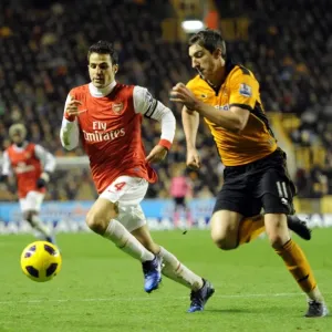 Cesc Fabregas (Arsenal) Stephen Ward (Wolves). Wolverhampton Wanderers 0: 2 Arsenal