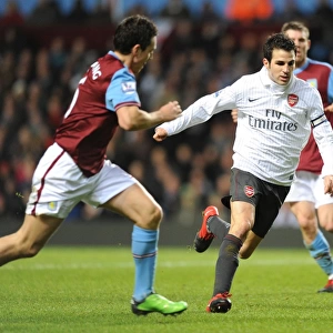 Cesc Fabregas (Arsenal) Stewart Downing (Villa). Aston Villa 0: 0 Arsenal