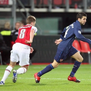 Cesc Fabregas (Arsenal) Stijn Schaars (AZ Alkmaar)