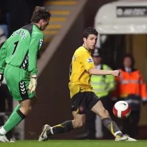 Cesc Fabregas (Arsenal) Thomas Sorensen (Aston Villa) Cesc Fabregas (Arsenal) Thomas Sorensen (Aston Villa)