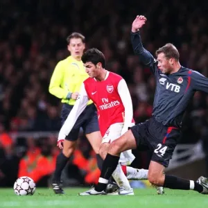 Cesc Fabregas (Arsenal) Vasili Berezutskiy (CSKA) Cesc Fabregas (Arsenal) Vasili Berezutskiy (CSKA)