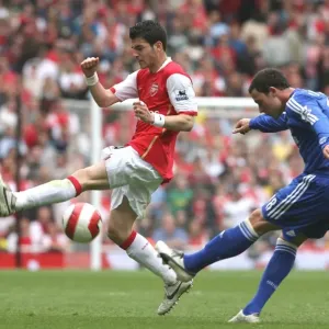 Cesc Fabregas (Arsenal) Wayne Bridge (Chelsea) Cesc Fabregas (Arsenal) Wayne Bridge (Chelsea)