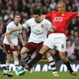Cesc Fabregas (Arsenal) Wes Brown (Manchester United) Cesc Fabregas (Arsenal) Wes Brown (Manchester United)
