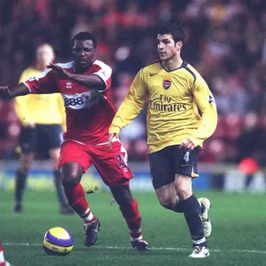 Cesc Fabregas (Arsenal) Yakubu (Middlesbrough) Middlesbrough 1: 1 Arsenal Cesc Fabregas (Arsenal) Yakubu (Middlesbrough) Middlesbrough 1: 1 Arsenal