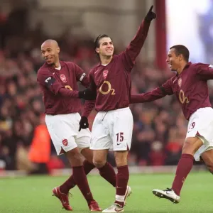 Cesc Fabregas Print - 2005 FA Premiership Match at Highbury Cesc Fabregas Print - 2005 FA Premiership Match at Highbury