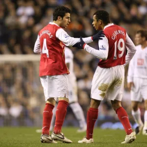 Cesc Fabregas and Gilberto (Arsenal)