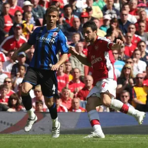 Cesc Fabregas scores his and Arsenals 2nd goal under Cesc Fabregas scores his and Arsenals 2nd goal under