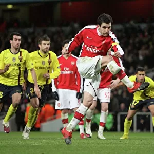 Cesc Fabregas scores Arsenals 2nd goal from the penalty spot. Arsenal 2: 2 Barcelona
