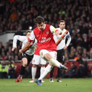 Cesc Fabregas scores Arsenals 3rd goal from the penalty spot. Arsenal 5