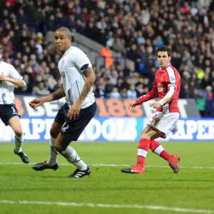 Cesc Fabregas Scores First Arsenal Goal Against Bolton Wanderers (BPL, 2010)