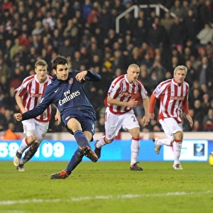 Cesc Fabregas Scores Stunner Past Stoke's Thomas Sorensen - Arsenal's 2nd Goal (Stoke City 1-3)
