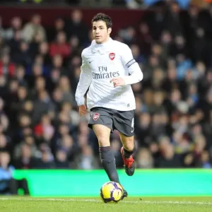 Cesc Fabregas: Stalemate at Villa Park - Arsenal vs Aston Villa, Barclays Premier League, 2010