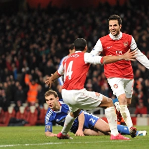 Cesc Fabregas and Theo Walcott: Arsenal's Unstoppable Duo Celebrate 2-1 Over Chelsea