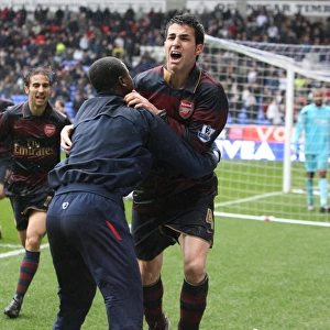 Cesc Fabregas Triumphant Goal: Arsenal's 3-2 Victory Over Bolton Wanderers (Fabregas, Eboue, Flamini)