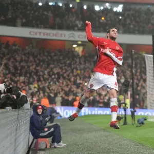 Cesc Fabregas's Brilliant Goal: Arsenal Takes 2-0 Lead Over West Ham United, Barclays Premier League, 20/3/2010