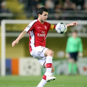 Cesc Fabregas's Intense Performance: Arsenal vs. Villarreal - A Battle in the UEFA Champions League Quarterfinals