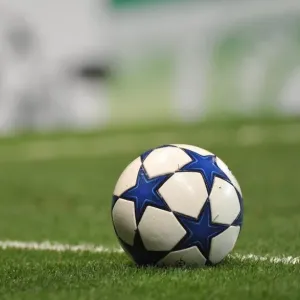 Champions League ball. Arsenal 2: 1 Barcelona, UEFA Champions League, Emirates Stadium
