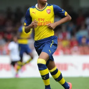 Chris Willock in Action: Arsenal's Pre-Season Battle at Boreham Wood