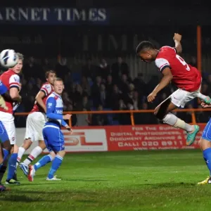 Chuba Akpom heads Arsenals 2nd goal past Stuart Taylor (Reading). Arsenal U21 2: 0 Reading U21 Chuba Akpom heads Arsenals 2nd goal past Stuart Taylor (Reading). Arsenal U21 2: 0 Reading U21