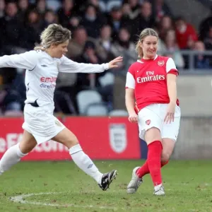 Ciara Grant et Sue Smith, Arsenal et Leeds respectivement Ciara Grant et Sue Smith, Arsenal et Leeds respectivement