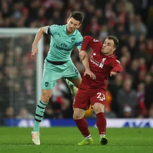 Clash at Anfield: Koscielny vs. Shaqiri - Liverpool vs. Arsenal, Premier League 2018-19 Clash at Anfield: Koscielny vs. Shaqiri - Liverpool vs. Arsenal, Premier League 2018-19