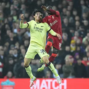 Clash at Anfield: Tomiyasu vs. Mane - Intense Rivalry Erupts in Premier League Football