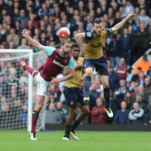 Clash at The Boleyn Ground: Koscielny and Iwobi vs. Carroll - Arsenal vs. West Ham United, Premier League 2015-16