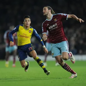 Clash at the Boleyn: Sanchez vs. Carroll in the 2014-15 West Ham United vs. Arsenal Premier League Battle