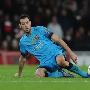 Clash of Champions League Titans: Sergio Busquets Focus Amidst Intense Arsenal vs. Barcelona Rivalry (2016) Clash of Champions League Titans: Sergio Busquets Focus Amidst Intense Arsenal vs. Barcelona Rivalry (2016)