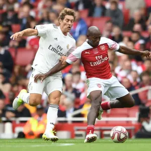 A Clash of Football Greats: Luis Boa Morte Shines for Arsenal Legends vs Real Madrid Legends (2018-19)