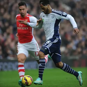 Clash at The Hawthorns: Giroud vs. Lescott in Premier League Showdown