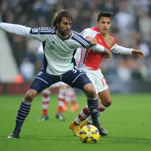 Clash at The Hawthorns: Sanchez vs. Samaras - West Bromwich Albion vs. Arsenal, Premier League, 2014